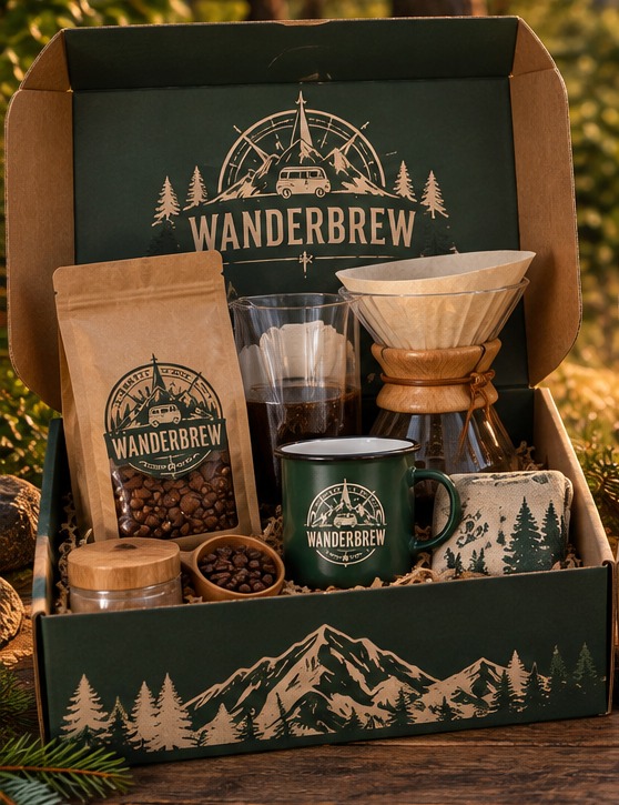 Build Your Own Coffee at Home preview from the supplied WanderBrew box photograph